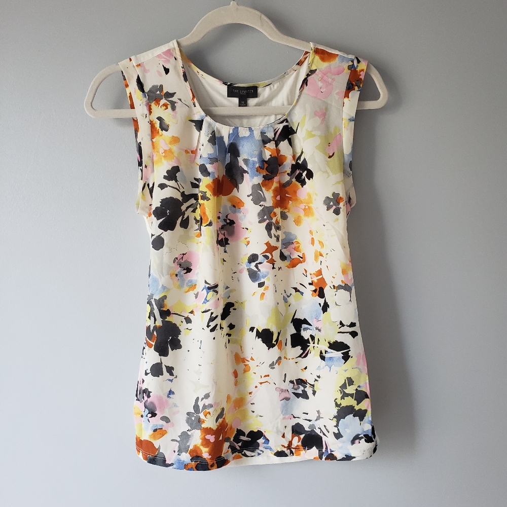 🔵The Limited floral tank top womens xs⭐